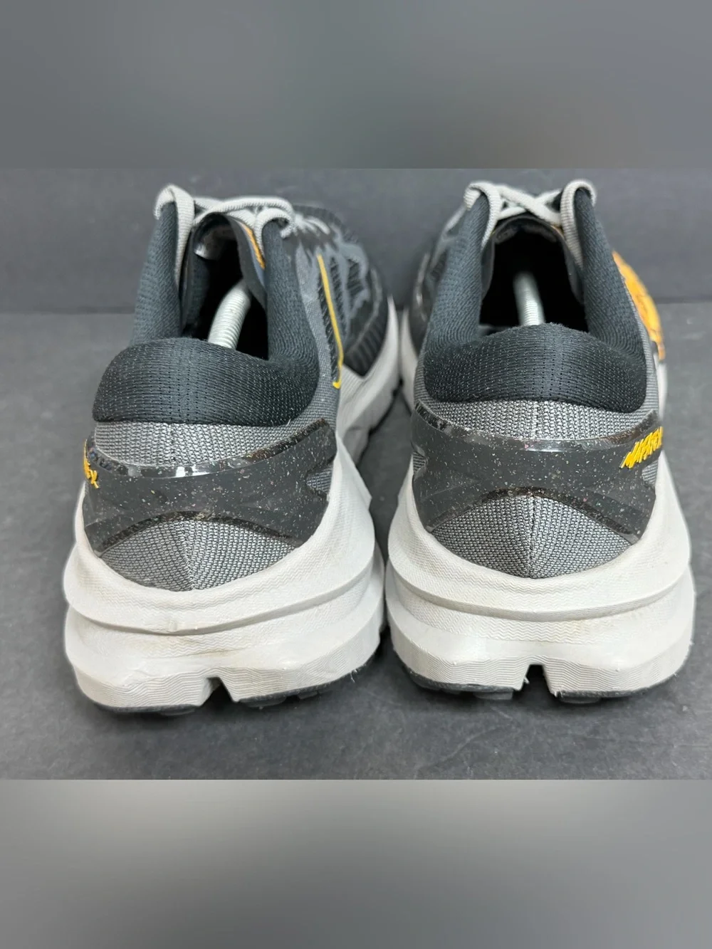 Hoka Mafate X Men's Size 14D Black Cement Athletic Running Shoes WORN 3X